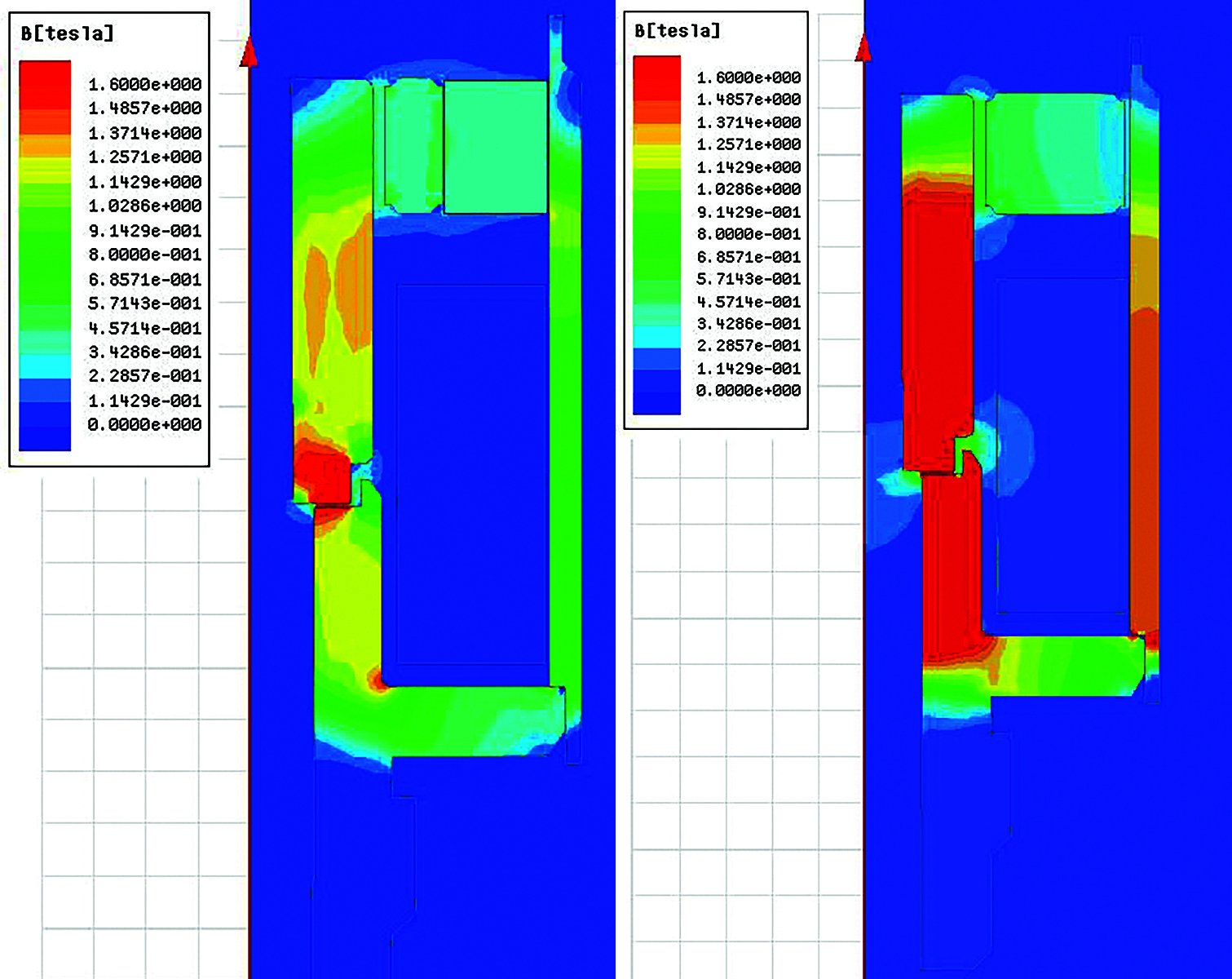 Latching magnetic circuit (left) and binary magnetic circuit (right) valve types Latching magnetic circuit (left) and binary magnetic circuit (right) valve types