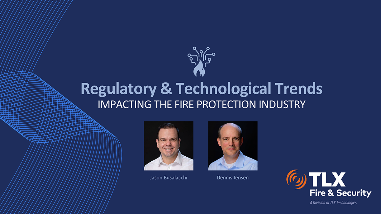 Webinar discussing the regulatory and technological changes effecting the fire protection industry