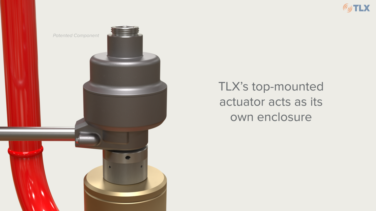 See how this top-mounted actuator acts as an enclosure itself, eliminating the need for additional components.