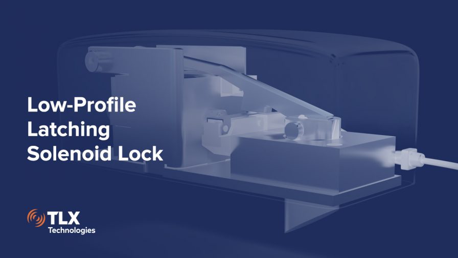 See how this solenoid lock's low profile and long stroke combine to meet the strong lockout load requirement.